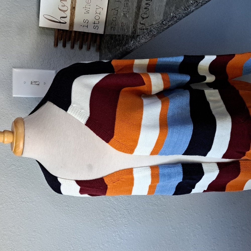 Striped Knit Cardigan | Size XL - Picture 2 of 5